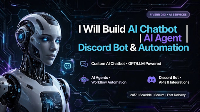 develop ai chatbot ai agent discord bot and automation