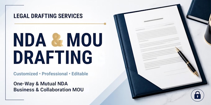 draft a customized nda or mou for your business