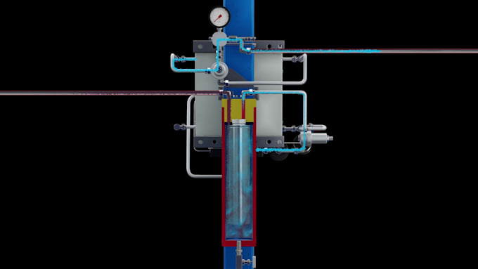 create 3d industrial oil gas animation process and engineering visualization