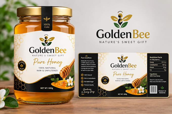design a professional logo and product label