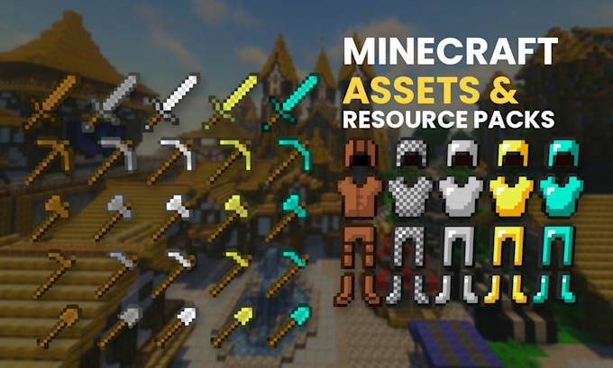 create a custom minecraft server resource pack and assets