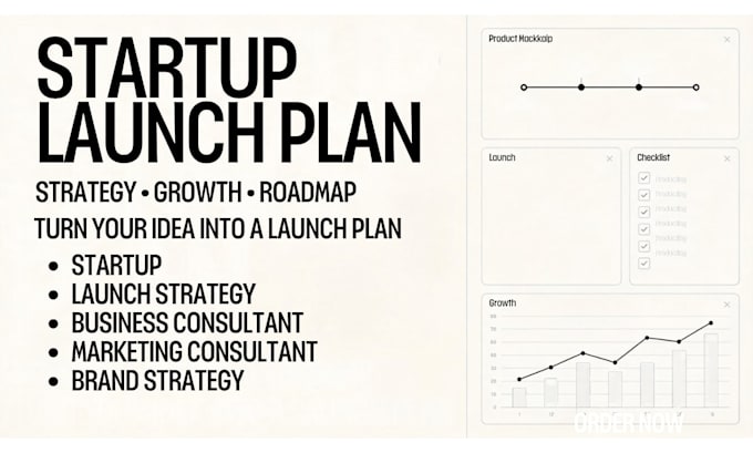 create a startup launch plan and growth strategy for your business