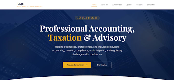 modern full stack website