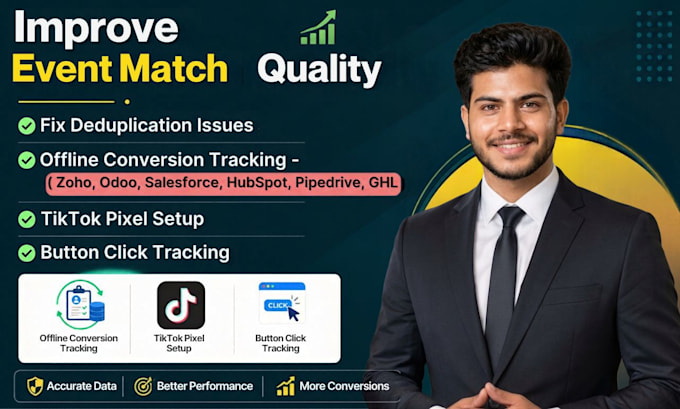 setup facebook or google ads offline conversion tracking and tiktok pixel