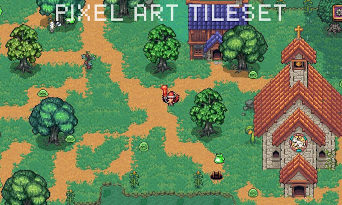 make pixel art tileset top down hand painted rpg maker tileset pixel background