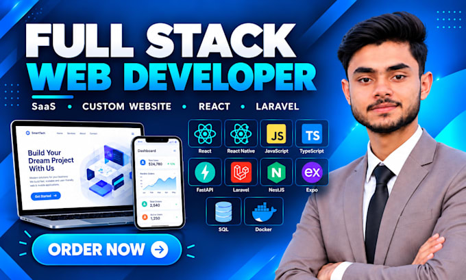 be full stack web developer for saas, app, frontend, custom website development