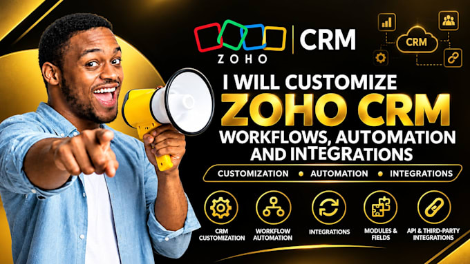 customize zoho CRM, workflows, automation and integrations