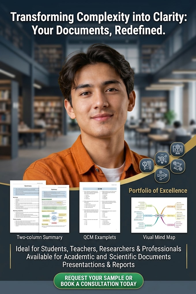 summarize, redesign and transform your documents
