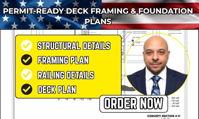 design permit ready deck framing and foundation plans