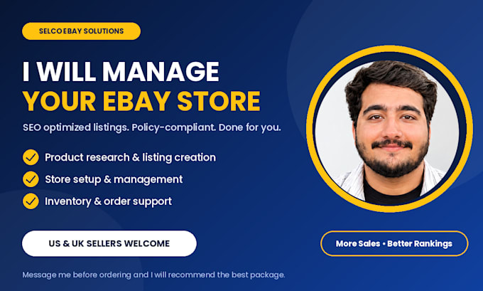 manage your ebay store with SEO optimized listings