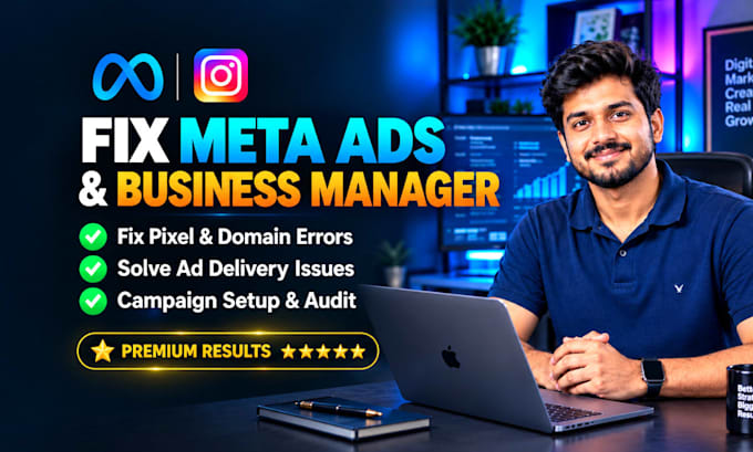 fix facebook ads, pixel and setup meta business manager