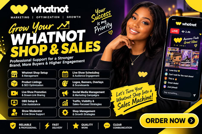 do whatnot shop design whatnot product listing whatnot obs whatnot liveshow
