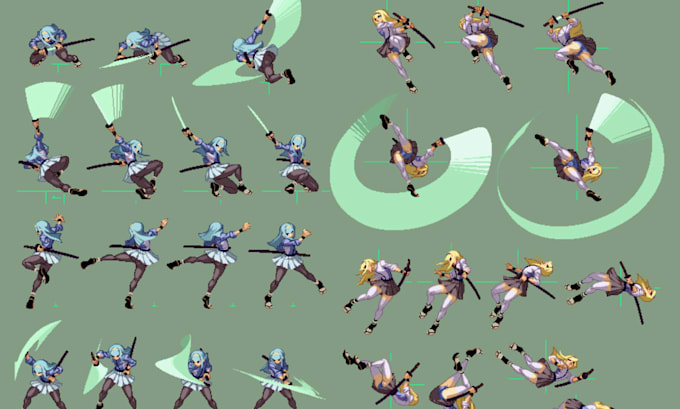 pixel art animation pixel art character design 2d sprite sheet pixel animation