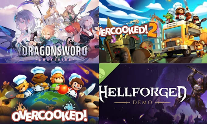 design steam game banner, header and store graphics