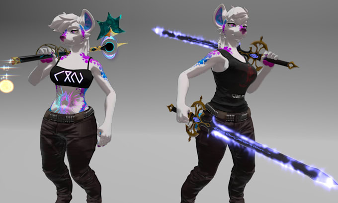 create custom vrchat props, outfits, accessories, and weapons for your avatar