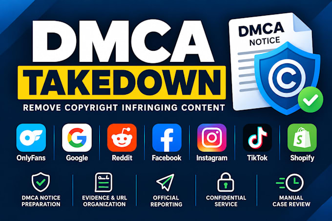 remove infringing content under dmca facebook