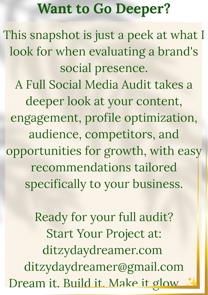 perform a social media audit