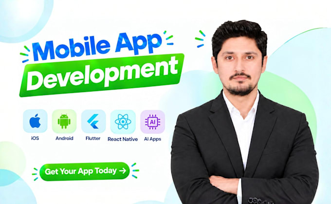 do mobile app development as ios, iphone, android, flutter and ai app developer