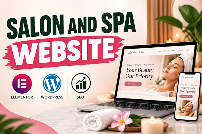 design beauty salon or spa website