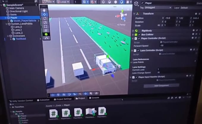 develop a unity game prototype or gameplay feature