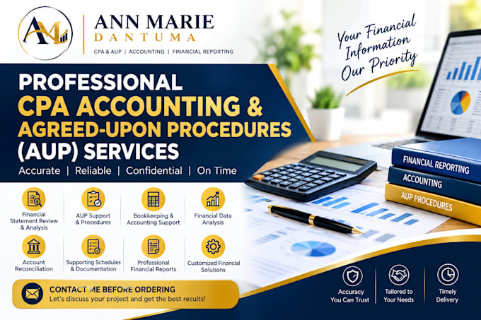 provide professional CPA accounting and aup services