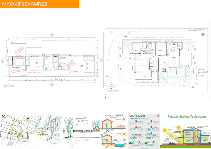 provide architectural design review, markups and advice