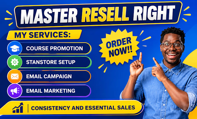 promote master resell right courses with email marketing