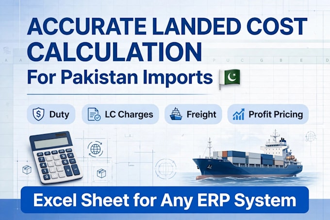 calculate accurate landed costs for your imports to pakistan