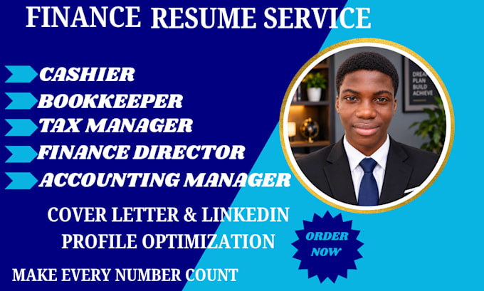 create a professional finance resume and CV