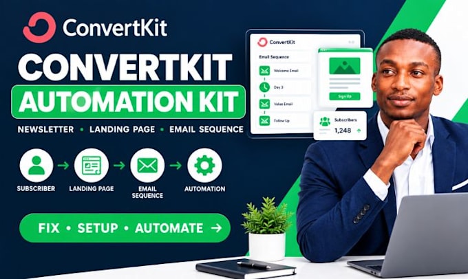 do convertkit automation kit newsletter landing page convertkit email sequence