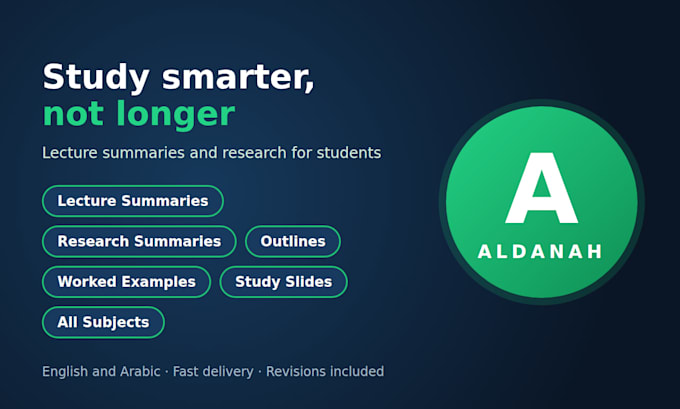 summarize your lectures and research any topic for students