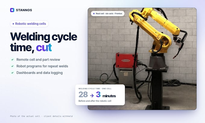 review your robotic welding cell and cut cycle time remotely