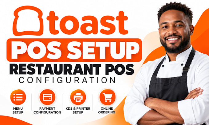 do toast pos setup, menu, payment and restaurant system