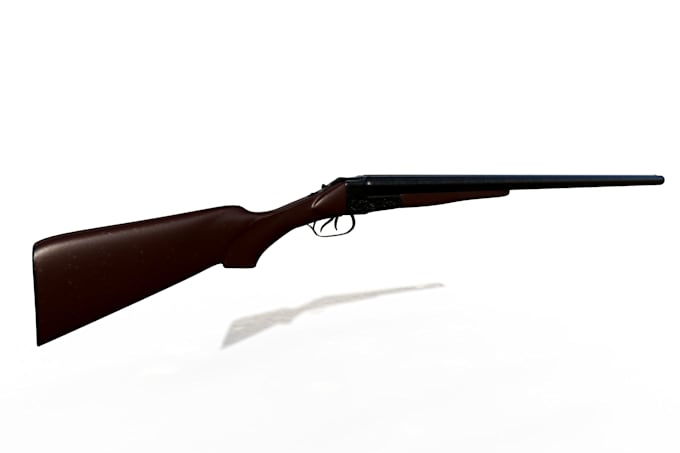create gameready 3d props and weapon models with textures