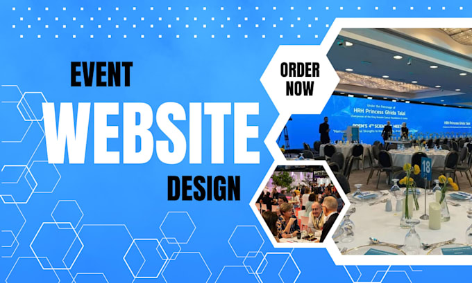 design event website booking event planning website event management website