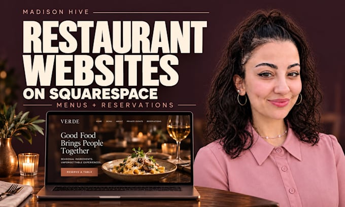 design a squarespace restaurant website with menu and table reservations