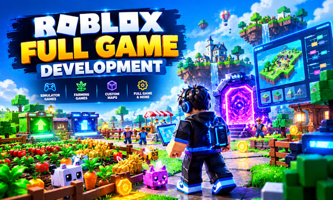 develop a roblox full game, steal a brainrot, grow a garden or simulator game
