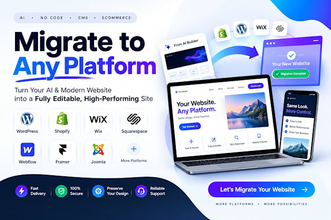 migrate claude to wordpress lovable html ai to wordpress squarespace wix website