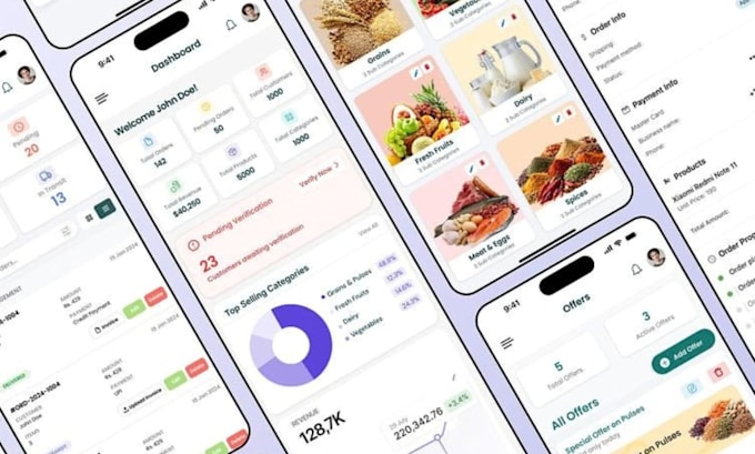 design, create mobile app UI UX, app screens and web app design in canva