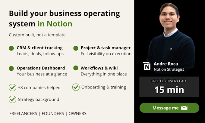 create a customized notion workspace for your business