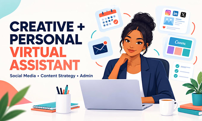 be virtual assistant, personal assistant and social media VA