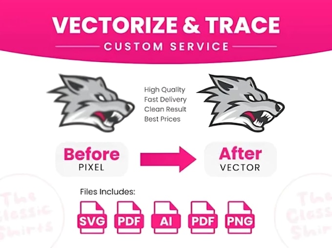 vectorize your image, logo with manual vector tracing