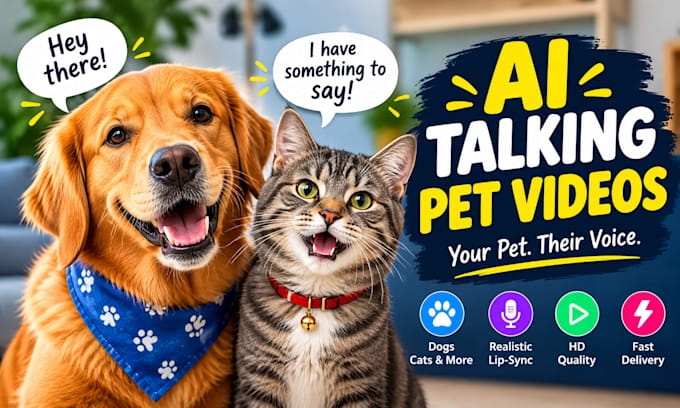create realistic ai talking pet videos for your dog or cat