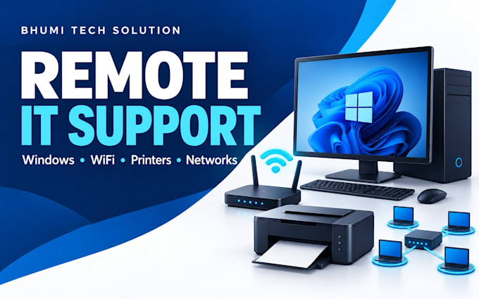 troubleshoot windows wifi printers and network issues remotely