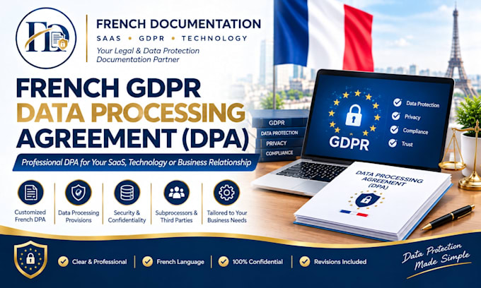 prepare a french gdpr data processing agreement dpa