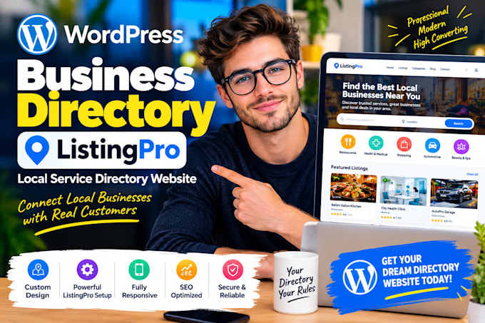 build wordpress business directory listingpro local service directory website