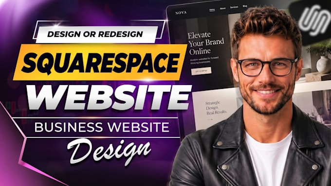 design or redesign squrespace website, build squarespace website development