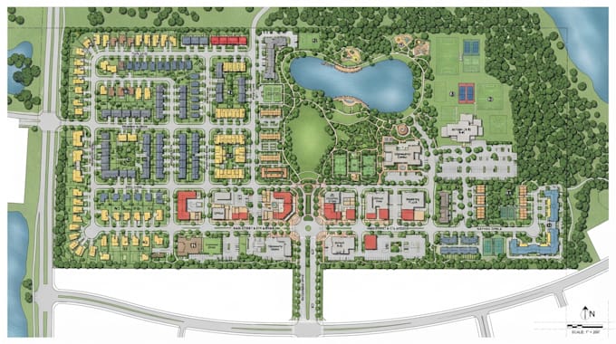 design architectural site plans, floor plans, site maps, property vector plans