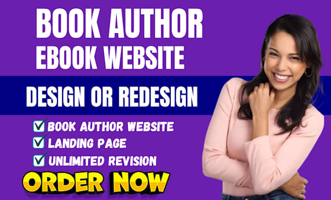 design author website book author website ebook and writer website design