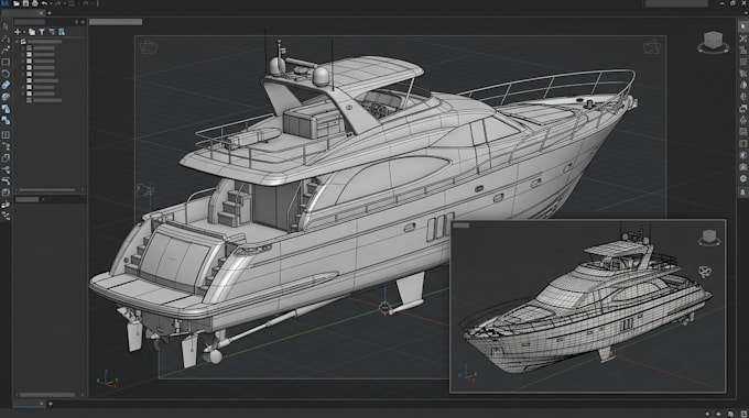 do 3d boats, yacht and ship models for game, animation, print and visualization